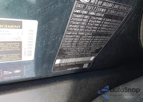 2017 Land Rover Discovery Hse from USA, damaged, VIN SALRRBBV6HA042124